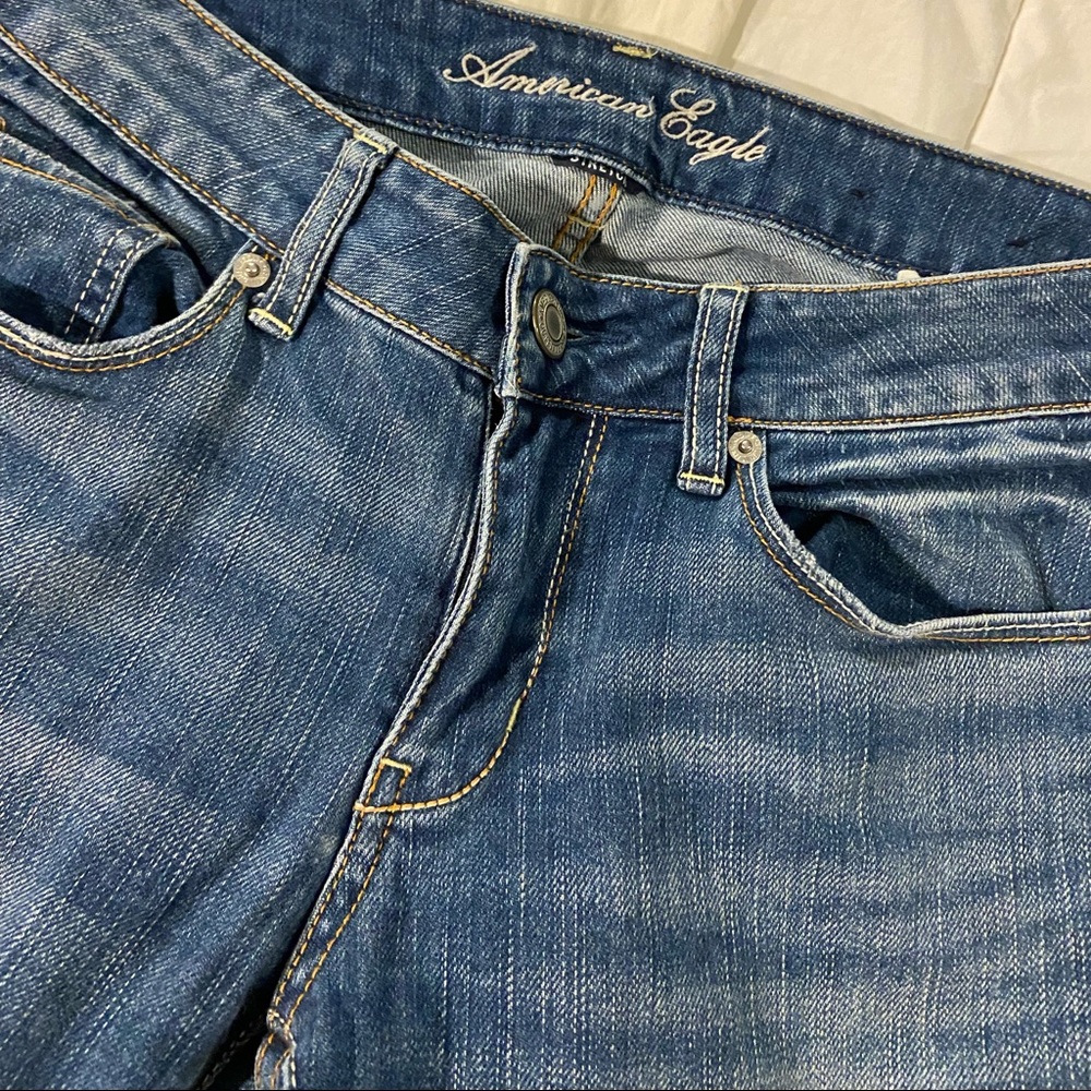 American eagle stretch straight jeans